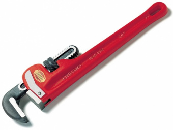 Ключ трубный  6 " типа "галочка" двухцветная обливная ручка арт 2106