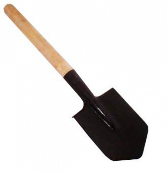 Лопата саперная с удлиненным крашеным черенком ЛКМ-4-630 "БелАз"